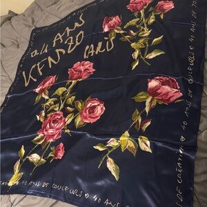 Kenzo Silk Scarf with Script